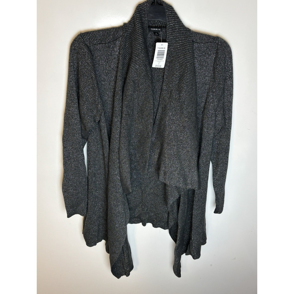 Torrid Shawl Drap Front Cardigan Size 2 New